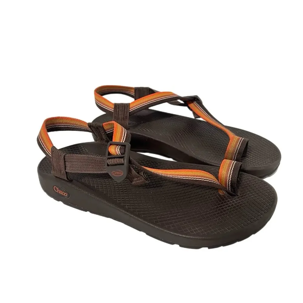 Chaco Bodhi Sandals Men's Size 9 Belt Java Brown Toe Loop Strappy Beach Shoes